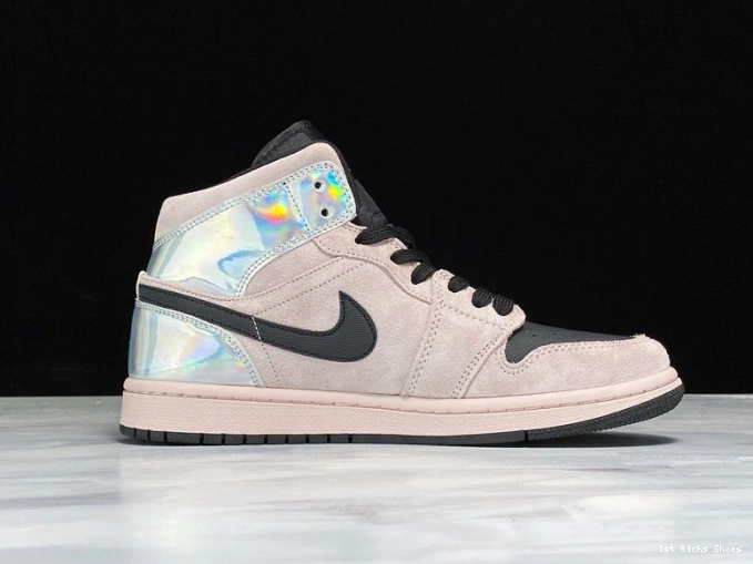 1st Kicks BQ6472-602 (W) Air Powder Jordan 1 Dirty Mid Iridescent 0808